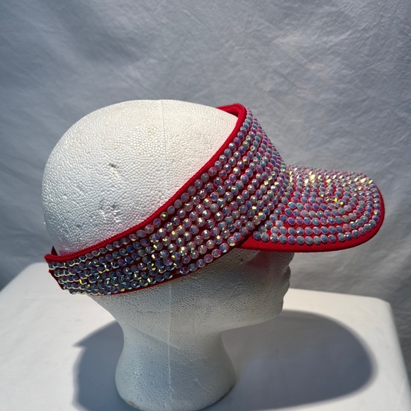 Sparkling Red Rhinestone Cap - Picture 5 of 9